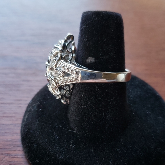 Sterling 925 silver and CZ ring - Picture 3 of 4